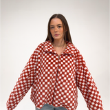 Rust Checkered Jacket