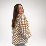 Taupe Checkered Jacket