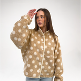 Taupe & Ivory Polka Dot Jacket