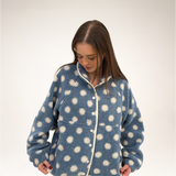 Blue & Ivory Polka Dot Jacket