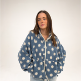 Blue & Ivory Polka Dot Jacket